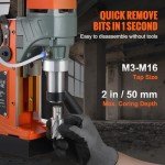 VEVOR 1400W Magnetic Drill Press for Metal Surface