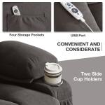 Heavy Duty Manual Recliner Sofa - Beige