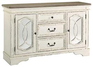 Ashley Realyn French Country Buffet, Chipped White