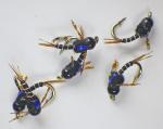 Higa's SOS Tungsten Nymphs UV Black Flies