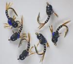 Higa's SOS Tungsten Nymphs UV Black Flies