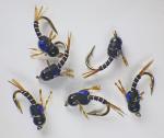 Higa's SOS Tungsten Nymphs UV Black Flies