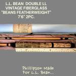 LL Bean 7'6" Fiberglass Fly Rod 3.4oz