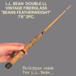 LL Bean 7'6" Fiberglass Fly Rod 3.4oz