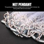 Yeahmart 4Ft Saltwater Fishing Cast Net with Zinc Weights