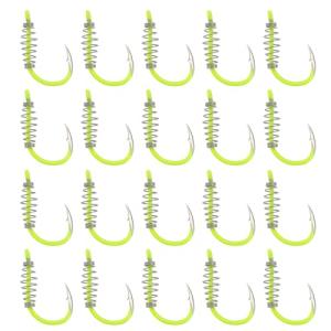 20Pcs Spring Fishing Hooks, Size 12 for Trout
