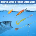 140pcs Fishing Swivels Tackle Kit for Trout