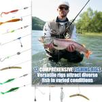 Trout Fishing Tackle Kit with Waterproof Box