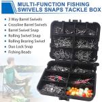 140pcs Fishing Swivels Tackle Kit for Trout