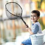 PLUSINNO Trout Fishing Net - Soft Rubber Mesh