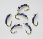 Bling Midge UV Black Nymphs for Trout Fishing