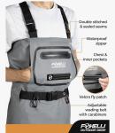 Foxelli Breathable Fly Fishing Waders, XL Size