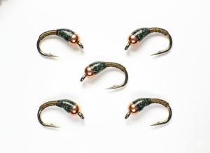 Copper Olive Tungsten Nymphs for Trout Fishing