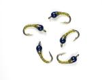 Olive Chart Zebra Midge Tungsten Nymphs for Trout