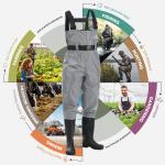 Waterproof Chest Waders with Boots for Fishing