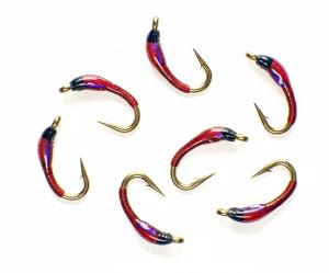 Gobbler Nymphs UV Blood Red Trout Fishing Flies