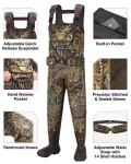 HISEA Men's Insulated Chest Waders for Fishing