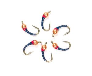 Premium Zebra Midge Tungsten Nymphs for Trout Fishing