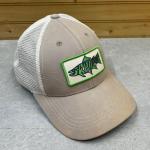 Men's Adjustable Beige White Trout Fishing Hat