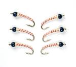 Candy Cane Tungsten Nymphs for Trout Fishing