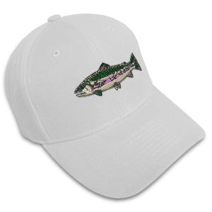 Rainbow Trout Embroidered Baseball Cap for Everyone