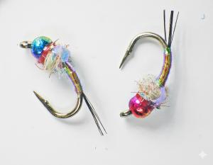 Rainbow Warrior Tungsten Nymphs for Trout Fishing