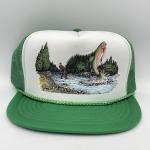 Vintage Trout Fishing Snapback Trucker Hat