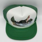 Vintage Trout Fishing Snapback Trucker Hat