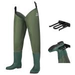 FISHINGSIR Waterproof Cleated Sole Hip Waders
