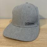 Simms Gray Trout Logo Fishing SnapBack Hat