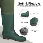 FISHINGSIR Waterproof Cleated Sole Hip Waders