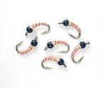 Candy Cane Zebra Midge Tungsten Nymphs for Trout