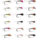 36 Tungsten Bead Perdigon Nymphs for Trout Fishing