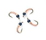 Candy Cane Zebra Midge Tungsten Nymphs for Trout