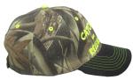 Camouflage Trout Fishing Embroidered Black Bill Cap