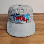 Vintage Gray Trout Fishing Snapback Cap