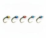 Black Rainbow Zebra Midge Tungsten Nymphs for Trout