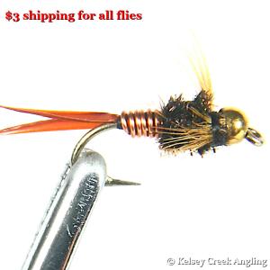 Beadhead Copper John Fishing Flies - 12 Pack