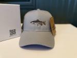Adjustable Grey Rainbow Trout Fishing Hat