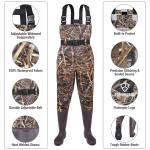 HISEA Waterproof Chest Waders for Fishing