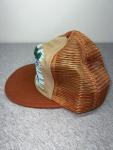 Retro Brown Trout Fishing Snapback Hat for Men