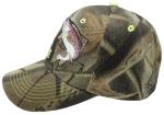 Camo Trout Fishing Embroidered Cap