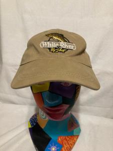 Rainbow Trout Tan Strapback Cap by White River