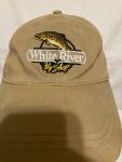 Rainbow Trout Tan Strapback Cap by White River