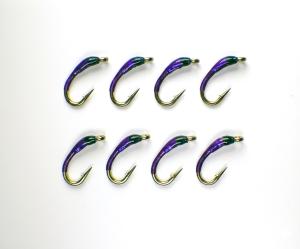 UV Purple Gobbler Midge Nymph Trout Fishing Flies