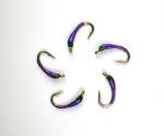 UV Purple Gobbler Midge Nymph Trout Fishing Flies