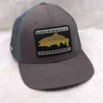 Gray Mesh Trucker Hat for Trout Fishing