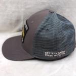 Gray Mesh Trucker Hat for Trout Fishing
