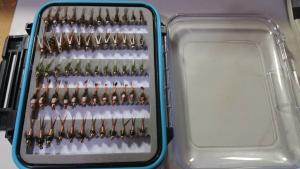 60 Bead Head Nymph Trout Flies with Box