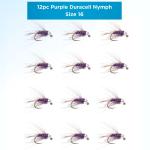 Purple Duracell Nymphs 12-Pack Size 16